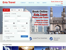Tablet Screenshot of eviatravel.com